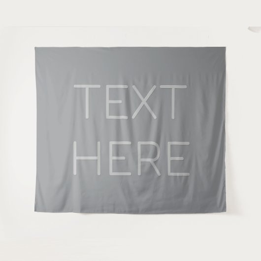 Einfache 3-dimensionale Darstellung | Grau Wandteppich (Vorderseite (Horizontal))