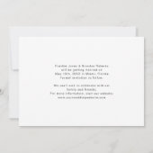 Einfache 3-Foto Hochzeit Sichern des Datums Save The Date (Rückseite)