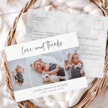 Einfache 3 Foto Liebe und vielen Dank.