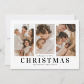 Einfache 3 Foto Weihnachten (Vorderseite)