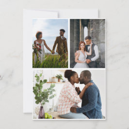 Einfache 3-FotoCollage Feiertagskarte