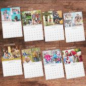 Einfache 3 Fotos pro Monat Kalender