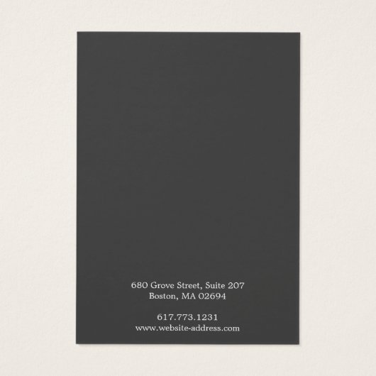 Einfache 3-Ohrringe-Display-Karte (Rückseite)