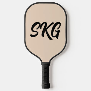 EINFACHE 3-STRECKE-MONOGRAMM-BILDSCHIRM-PADDDLE PICKLEBALL SCHLÄGER