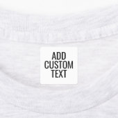 Einfache 3 Zeilen Text - serif Etiketten (Befestigt)