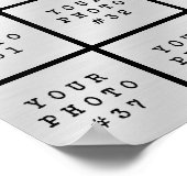 Einfache 42 Personalisierte Farbgebung Poster (Ecke)