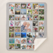 Einfache 45-Bild-Collage Personalisiert Sherpadecke (Vorderseite)
