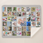 Einfache 45-Bild-Collage Personalisiert Sherpadecke (Vorderseite (Horizontal))