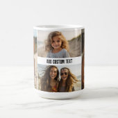 Einfache 4-Foto-Collage mit einer Textzeile Kaffeetasse (Mittel)