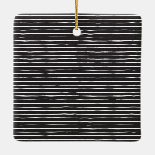 Einfache 4 Foto Collage Script Frohe Weihnachten Keramikornament (Rückseite)