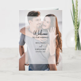 Einfache 4-Foto-Overlay-Hochzeitsordnung Programm