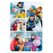 Einfache 4-FotoCollage Magnet (Vertikal)