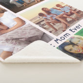 Einfache 4-Fotomaterial für die beste Mama aller Z Sherpadecke (3/4)