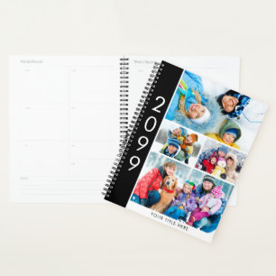 Einfache 4-Fotomaterial Personalisierter Planer