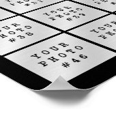 Einfache 53 FotoCollage benutzerdefinierte Farbe Poster (Ecke)