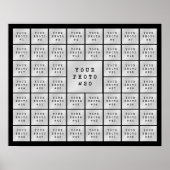 Einfache 53 FotoCollage benutzerdefinierte Farbe Poster (Vorne)