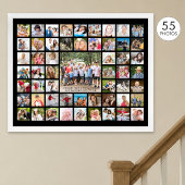 Einfache 55-Bild-Collage benutzerdefinierte Farbe Poster