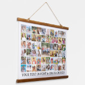 Einfache 57 FotoCollage Custom Personalisiert Wandteppich Mit Holzrahmen (Gewinkelt)
