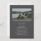 Einfache 5-Foto Collage Graduation Party Einladung (Rückseite)