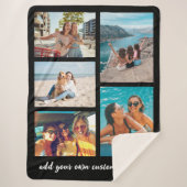 Einfache 5-Foto-Collage Sherpadecke (Vorderseite)