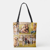 Einfache 5-Foto-Collage Tasche (Rückseite)