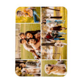 Einfache 5-FotoCollage Magnet (Vertikal)