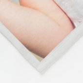 Einfache 5-FotoCollage Personalisiert Fleecedecke (Ecke)