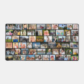 Einfache 60-Bild-Collage benutzerdefinierte Farbe Schreibtischunterlage (Vorderseite)