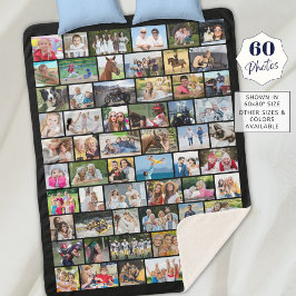 Einfache 60-fache Form Foto Collage your Color Sherpadecke