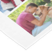 Einfache 60 FotoCollage Tischdecke (Schrägansicht)