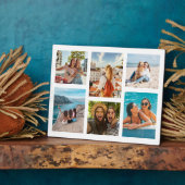 Einfache 6-FotoCollage Fotoplatte (Seite)