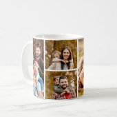 Einfache 6-FotoCollage Kaffeetasse (Vorderseite Links)