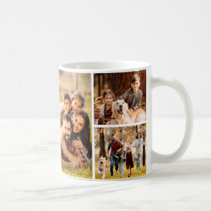 Einfache 6-FotoCollage Kaffeetasse