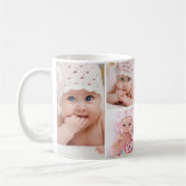 Einfache 6-FotoCollage Kaffeetasse (Links)