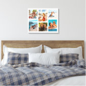 Einfache 6-FotoCollage Leinwanddruck (Insitu (Schlafzimmer))