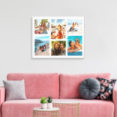 Einfache 6-FotoCollage Leinwanddruck (Insitu (Wohnzimmer))