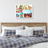 Einfache 6-FotoCollage Leinwanddruck (Insitu (Schlafzimmer))