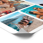 Einfache 6-FotoCollage Poster (Ecke)