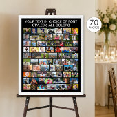 Einfache 70-FotoCollage Personalisiert Poster