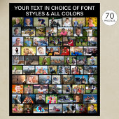 Einfache 70-FotoCollage Personalisiert Poster