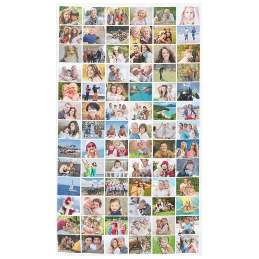 Einfache 78 Foto Collage Tablecloth Tischdecke (Vorderseite)