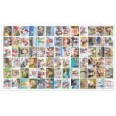 Einfache 78 Foto Collage Tablecloth Tischdecke (Vorderseite (Horizontal))