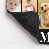 Einfache 7-Collage Monogram benutzerdefiniert Mousepad (Ecke)