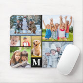 Einfache 7-Collage Monogram benutzerdefiniert Mousepad (Mit Mouse)