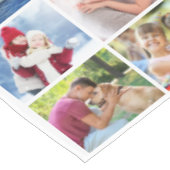 Einfache 84-FotoCollage Tischdecke (Schrägansicht)