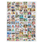 Einfache 84-FotoCollage Tischdecke (Vorderseite)