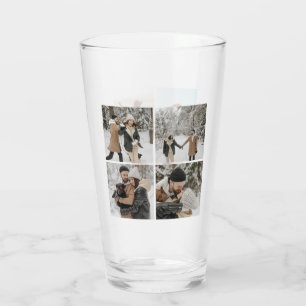 Einfache 8-Foto-Collage Glas