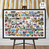 Einfache 99-Bild-Collage benutzerdefinierte Farbe Poster