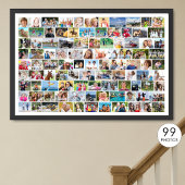 Einfache 99-Bild-Collage benutzerdefinierte Farbe Poster