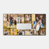 Einfache 9-FotoCollage Personalisiert Schreibtischunterlage (Tastatur & Maus)